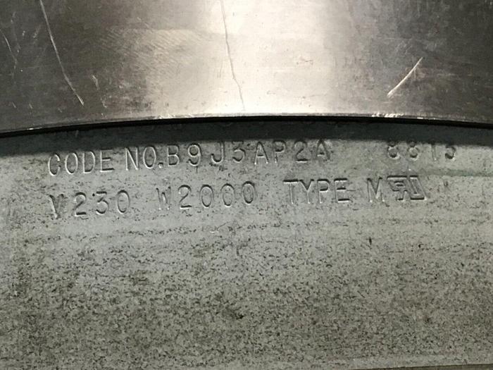 Used WATLOW 2000 Watt Heater Band B9J3AP2A #125697