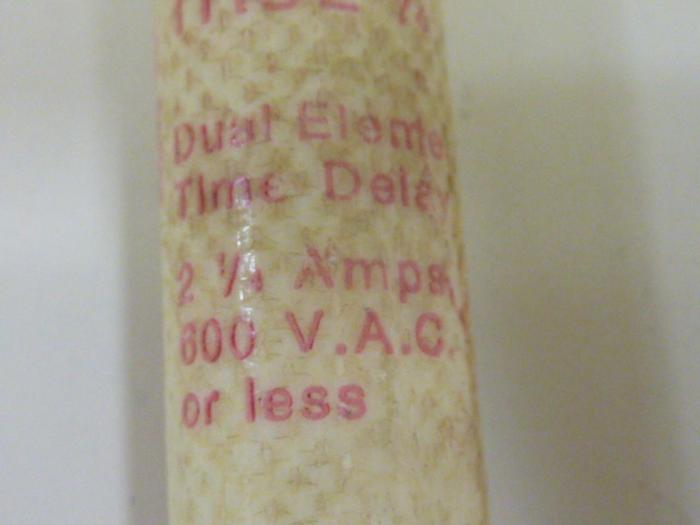 Used GOULD 2 1/4 Amp Fuse TRS2-1/4 #47402