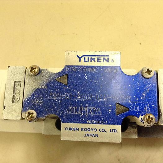 Used YUKEN Directional Valve DSG-01-3C40-D24-50398 #72651