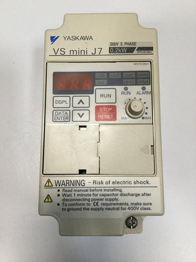 Used YASKAWA VS Mini J7 Drive CIMR-J7AA20P2 #103751