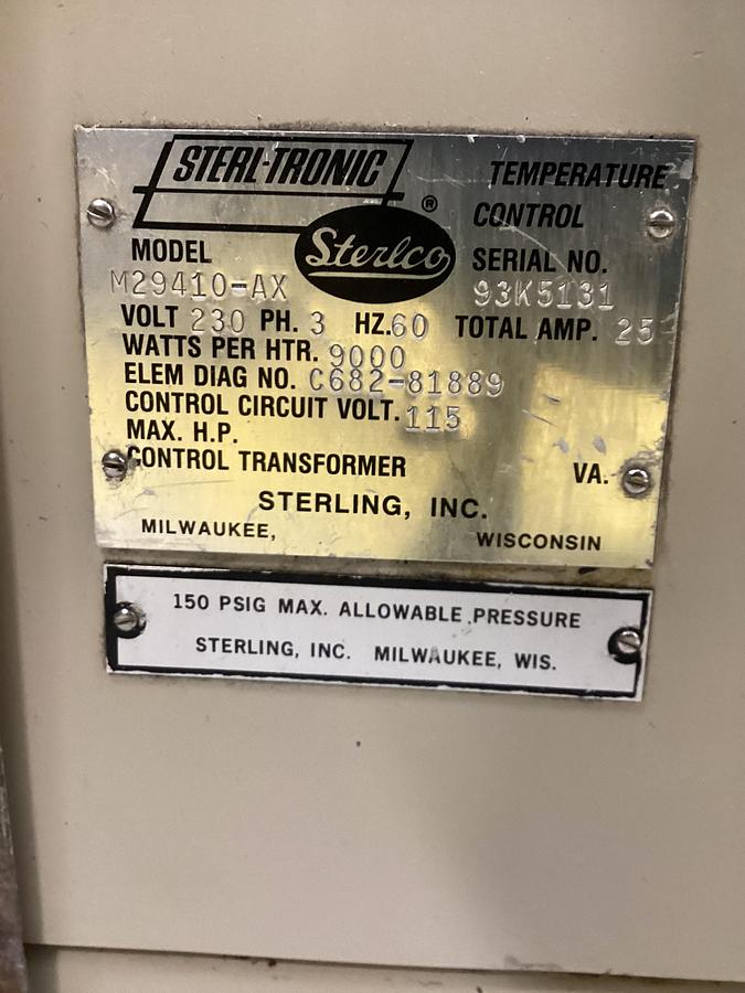 Used Sterlco M29410-AX Thermolator