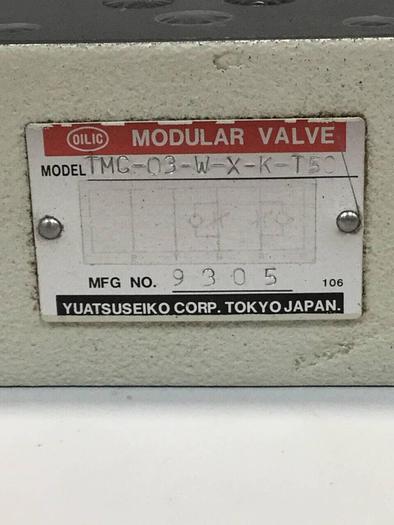 Used YUATSU SEIKO Modular Valve TMC-03-W-X-K-T50 #134392