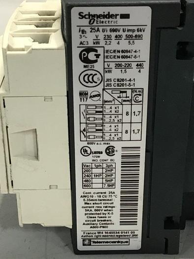 Used TELEMECANIQUE Contactor LC1D09 #112410