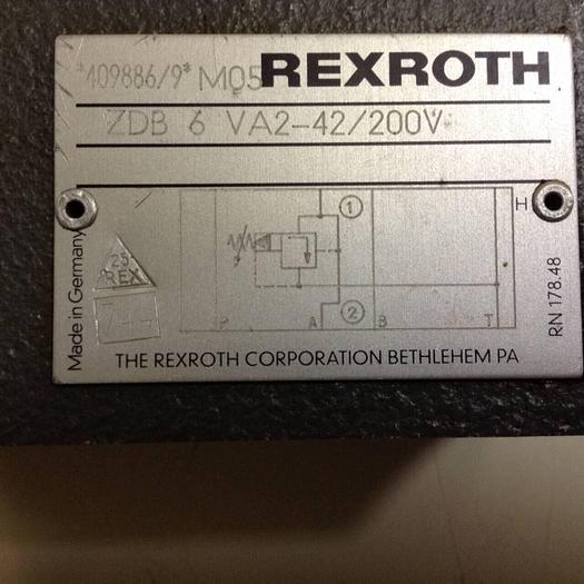 Used MANNESMANN REXROTH Valve ZDB 6 VA2-42/200V #87590