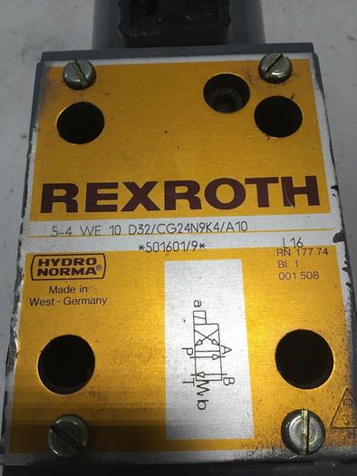 Used REXROTH Solenoid Directional Valve 5-4 WE 10 D32/CG24N9K4/A10 Used