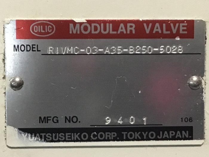 Used YUATSU SEIKO Valve RIVMC-03-A35-B250-5028 #127160