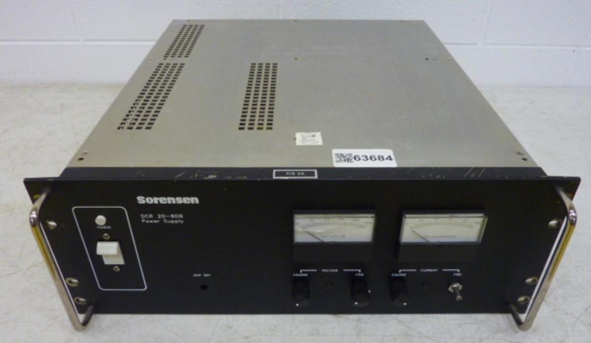 Used SORENSEN Power Supply DCR 20-80B2 USED