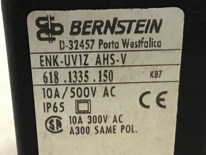 Used BERNSTEIN Limit Switch ENK-UV1Z AHS-V #121267