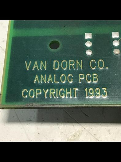Used VAN DORN Analog Circuit Board 330025 PC330-025 Used