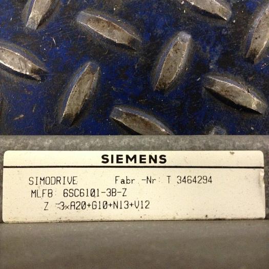 Used SIEMENS Simodrive Rack 6SC6101-3B-Z Used
