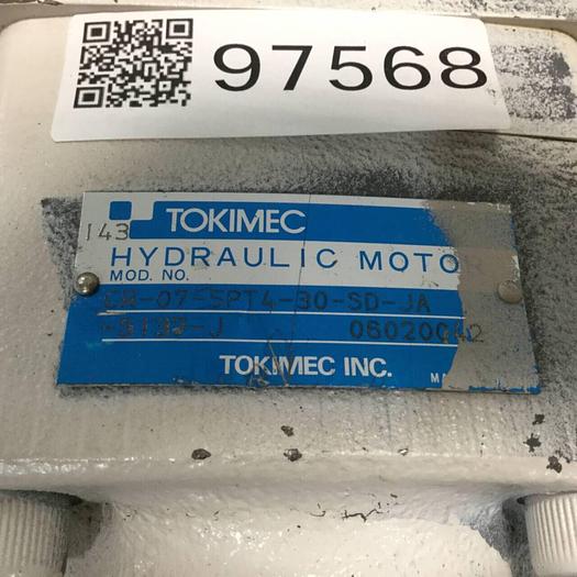 Used TOKIMEC Hydraulic Motor CR-07-5PT4-30-SD-JA-S137-J #97568