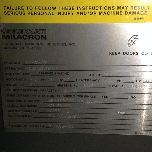 Used CINCINNATI MILACRON Card Rack 3-700-0186A Used