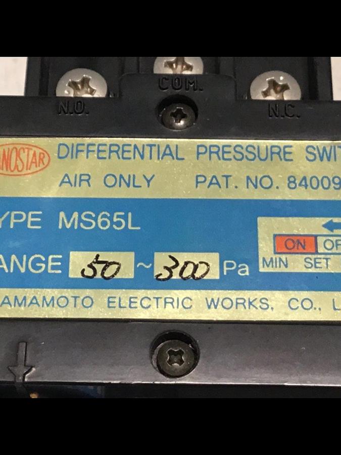Used MANOSTAR Pressure Switch MS65L Used