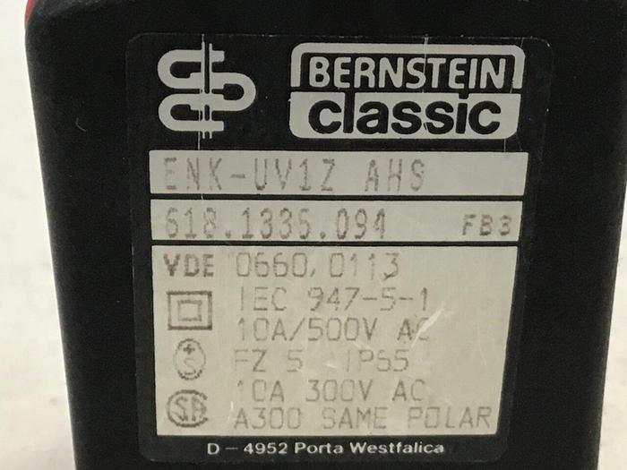 Used BERNSTEIN Limit Switch ENK-UV1Z AHS Used