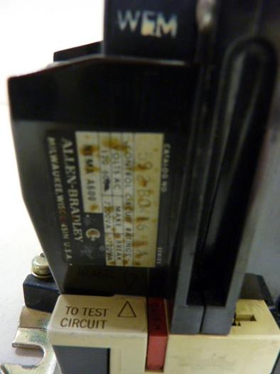 Used ALLEN BRADLEY Starter Size 1 509-BOD SER B W37 #55233