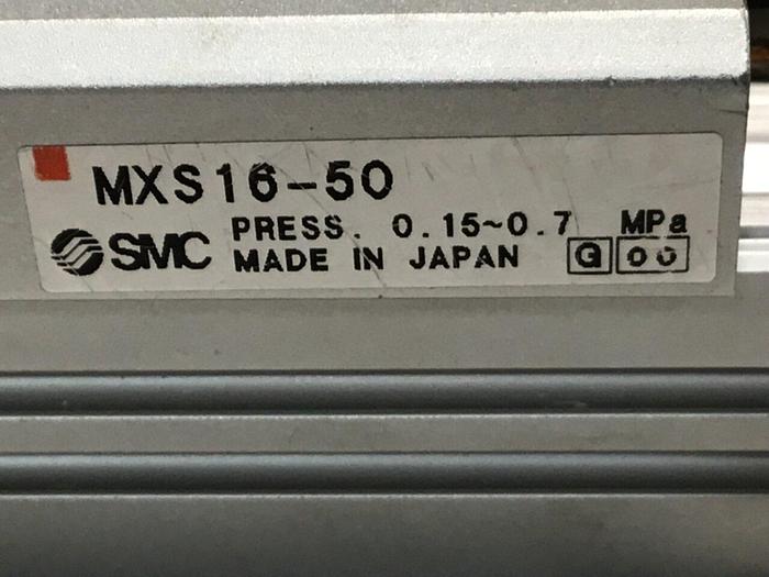 Used SMC Cylinder Slide Table MXS16-50 #121001