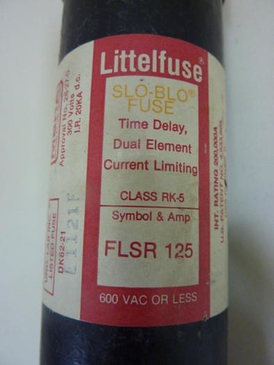 Used LITTELFUSE 125 Amp Fuse FLSR-125 #47376