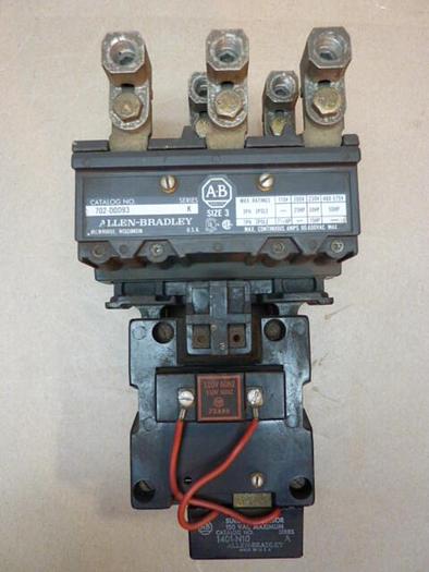 Used ALLEN BRADLEY Motor Starter Size 3 709-DOD93 SER K #29276