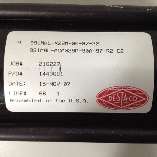 Used DESTACO Pneumatic Hold Clamp 991MAL-X29M-90-97-22 #90045