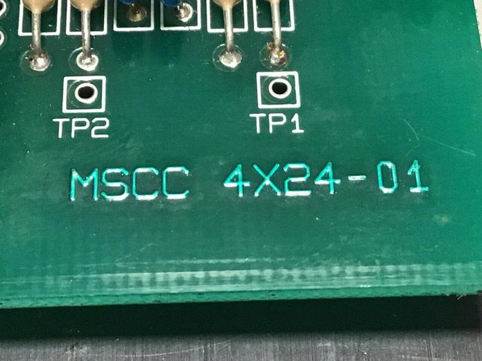 Used PLASTHING 4 Zone Control Card MSCC 4X24-01 #119204