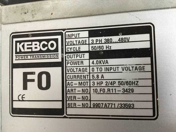 Used KEBCO Speed Control 10.F0.R11-3429 Used