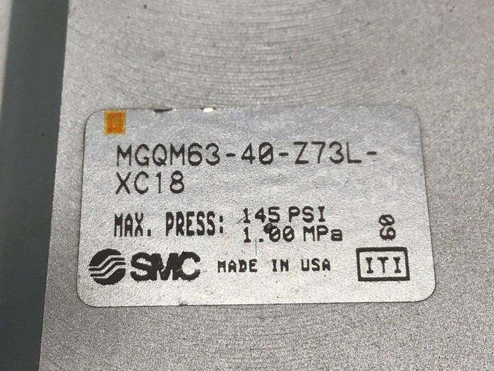 Used SMC Cylinder MGQM63-40-Z731-XC18 #112905