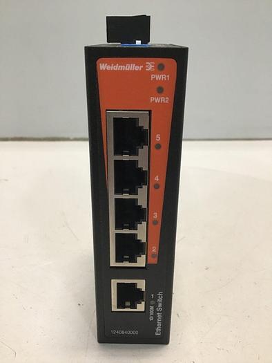 Used WEIDMULLER Ethernet Switch IE-SW-BL05-5TX #115059