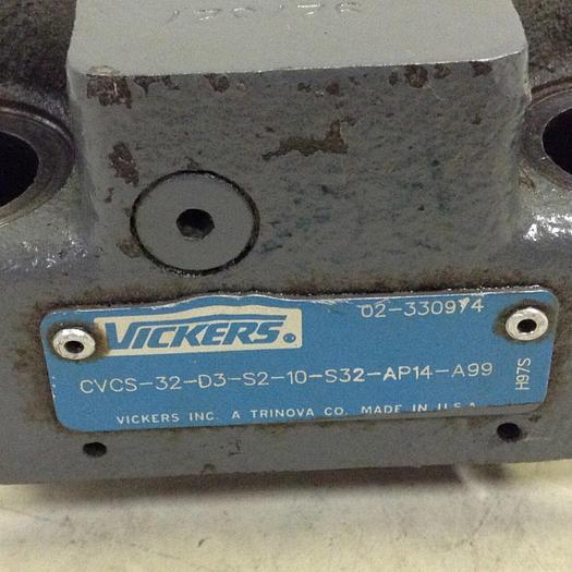 Used VICKERS Valve CVCS32D3S210S32AP14A99 #81215