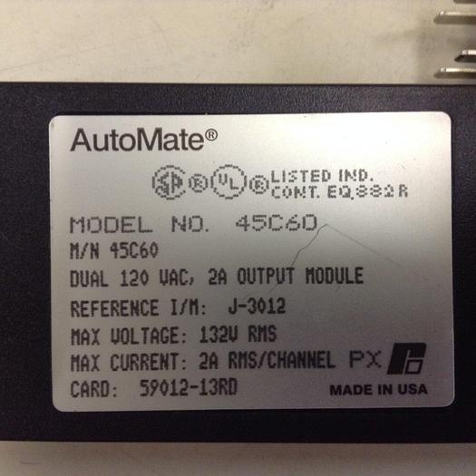 Used AUTOMATE Output Module 45C60 #71474