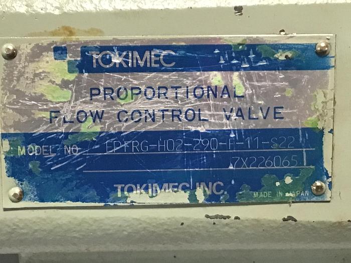 Used TOKIMEC EPFRG-H02-290-F-11-S22 Valve Used #142503