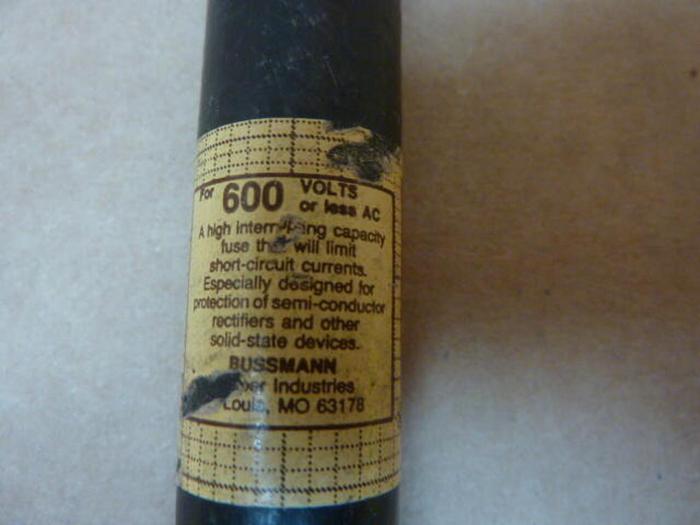 Used BUSSMANN 15 Amp Rectifier Fuse KBC-15 #36092