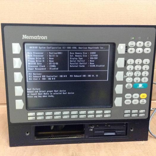 Used NEMATRON CORP Operator Panel IC63A1-J8310361 Used