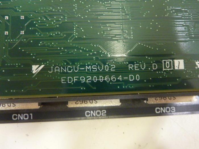 Used YASKAWA Circuit Board JANCU-MSV01B REV F01 #66201