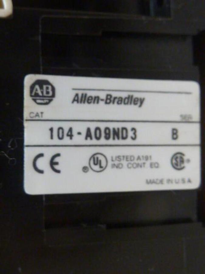 Used ALLEN BRADLEY Contactor 100-A09ND3 SER B Used