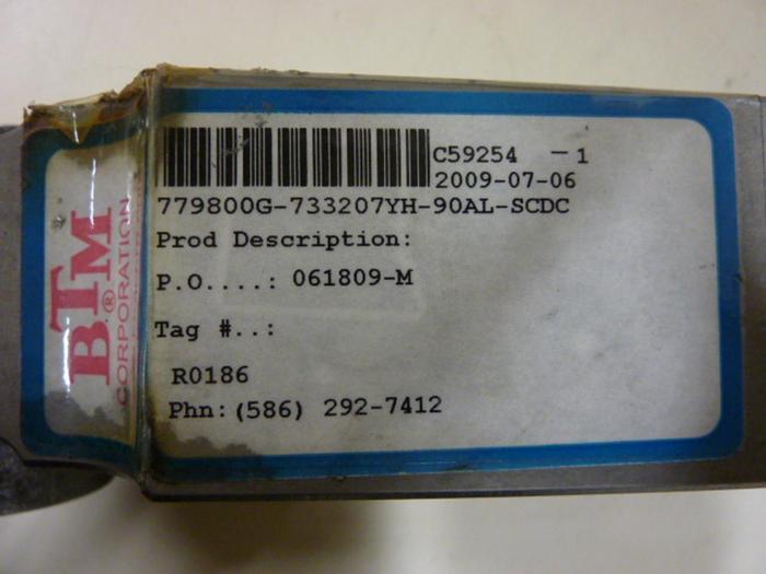 Used BTM CORP Power Clamp 779800G-733207YH-90AL-SCDC #53198