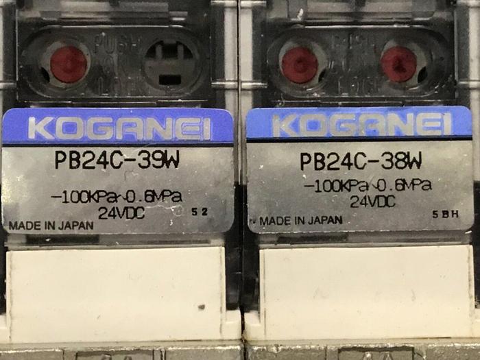 Used KOGANEI Block w/ Valves PBM6P-3W Used #120985