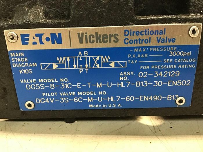 Used VICKERS Valve DG4V3S6CMUHL760EN490B13 #137993