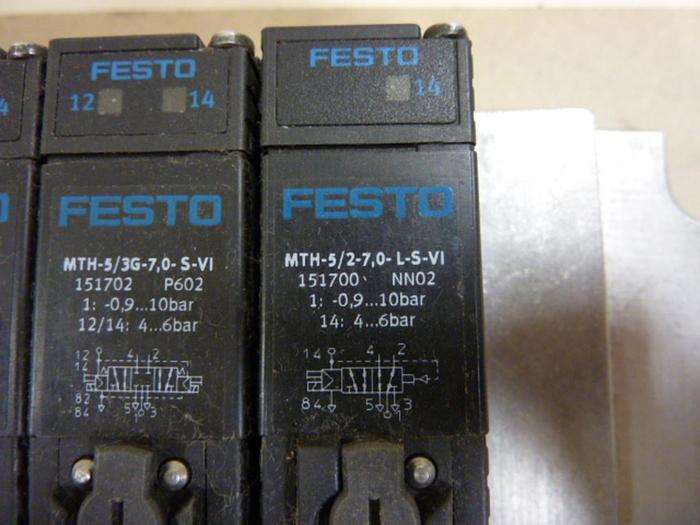 Used FESTO Control Block w/ Valves IFB8-03 #52735