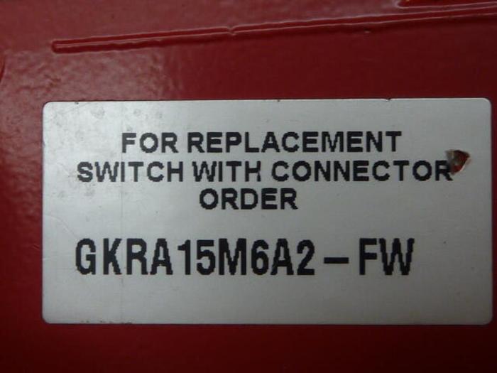 Used HONEYWELL Interlock Micro Switch GKRA15M6A2-FW #34408