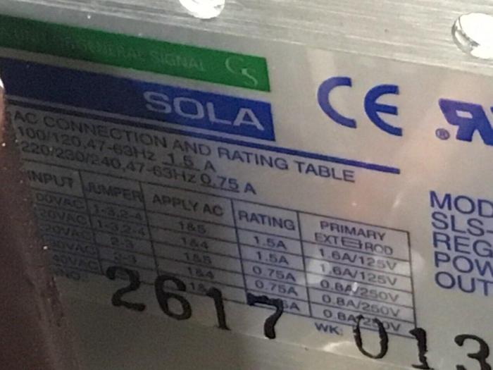 Used EGS Regulated Power Supply SLS-24-036T #130744