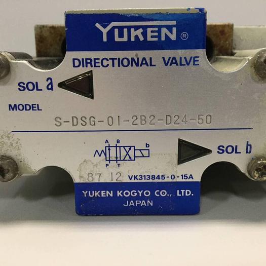 Used YUKEN Directional Valve S-DSG-01-2B2-D24-50 #91575