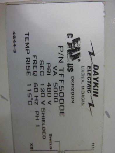 Used DAYKIN 5 kVA Transformer TFF5000E #48395