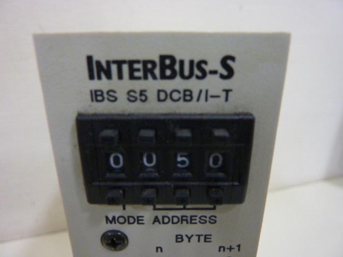 Used PHOENIX CONTACT PLC Module IBS S5 DCB/I-T #62154