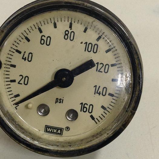 Used WIKA 0-160 PSI Pressure Gauge GAUGE779 #76779