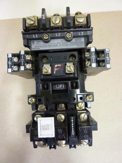 Used ALLEN BRADLEY Starter Size 1 40410-374-82-0236 W46 #55267