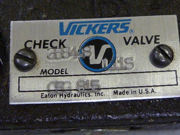 Used VICKERS Check Valve C5G815 #60980