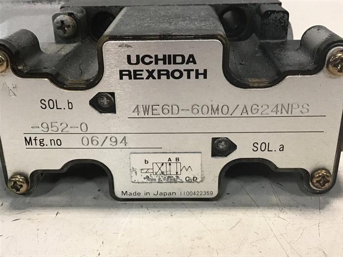 Used REXROTH Valve 4WE6D60M0/AG24NPS9520 #137457