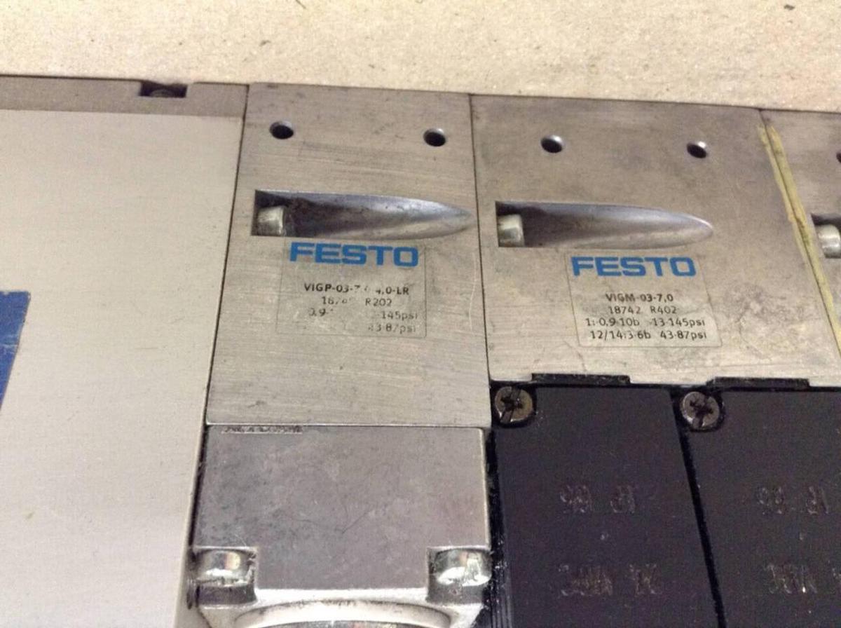 Used FESTO Control Block w/ Valves IFB8-03 USED