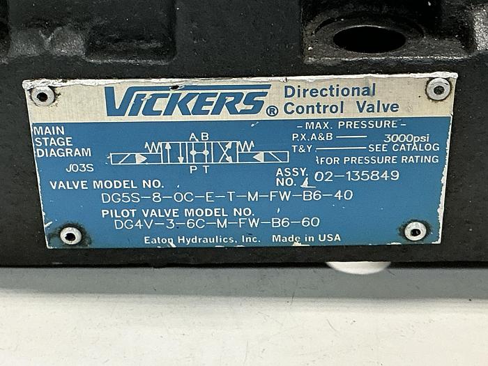 Used VICKERS DG4V-3-6C-M-FW-B6-60