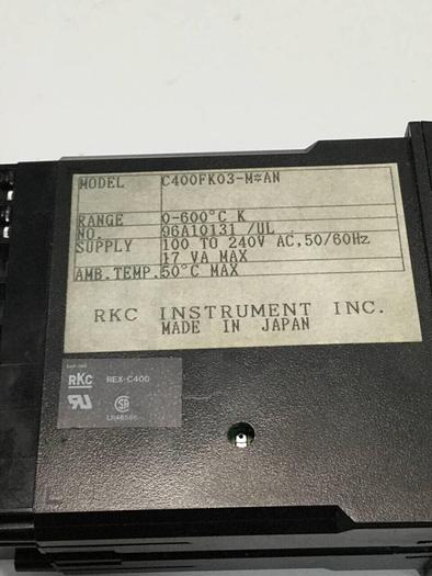 Used RKC Temperature Control REX-C400FK03MAN #97407